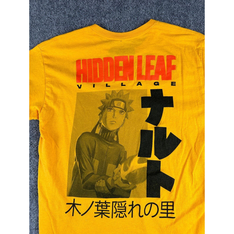 Ripple Junction NARUTO SHIPPUDEN "Hidden Leaf Village Men's Yellow T-Shirt M