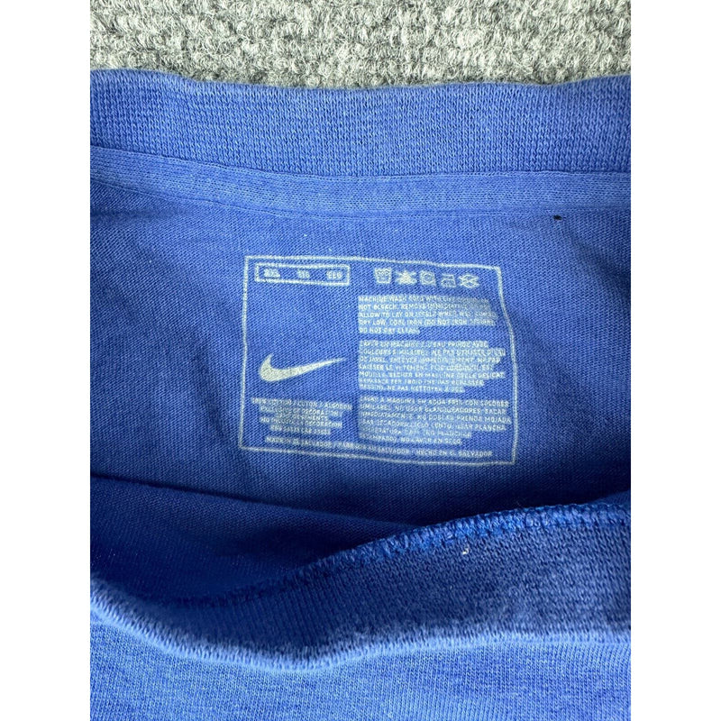 Nike Shirt Mens 2XL Regular Fit Blue Short Sleeve Pullover Swoosh Logo 1