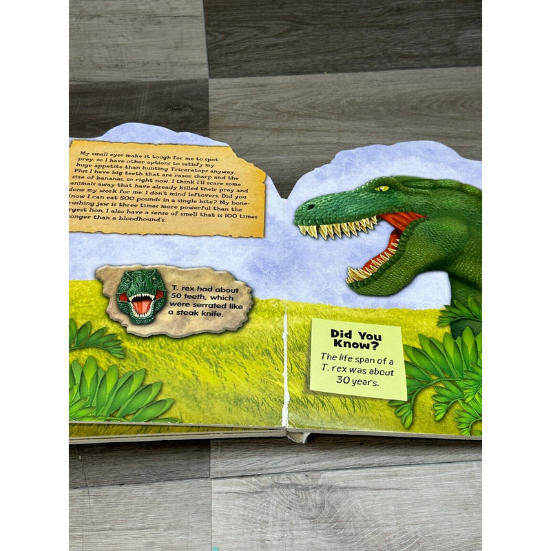 ROAR! Tyrannosaurus Rex Dinosaurs Kids Children Board Book w/Eyes