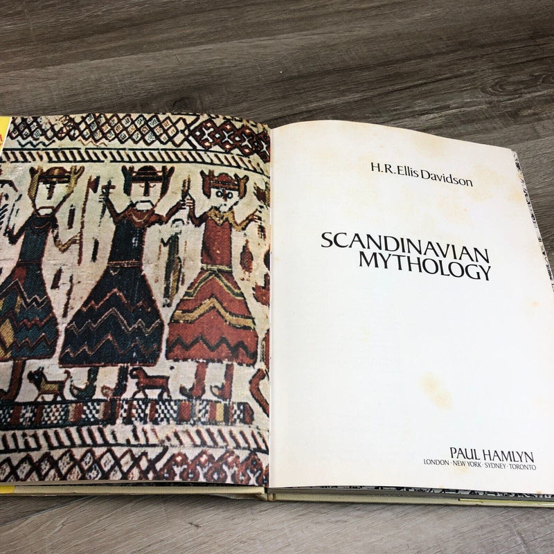 1969 Scandinavian Mythology By H.R. Ellis Davidson Hardcover Dust Jacket Book