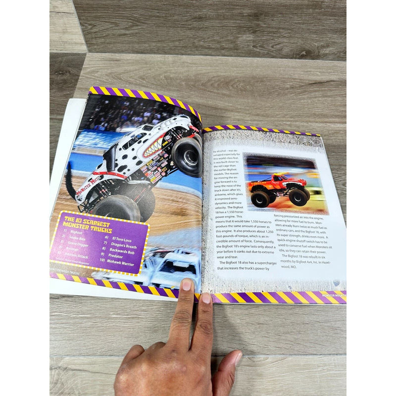 Monster Mega Trucks And Other Four-Wheeled Creatures Paperback Book