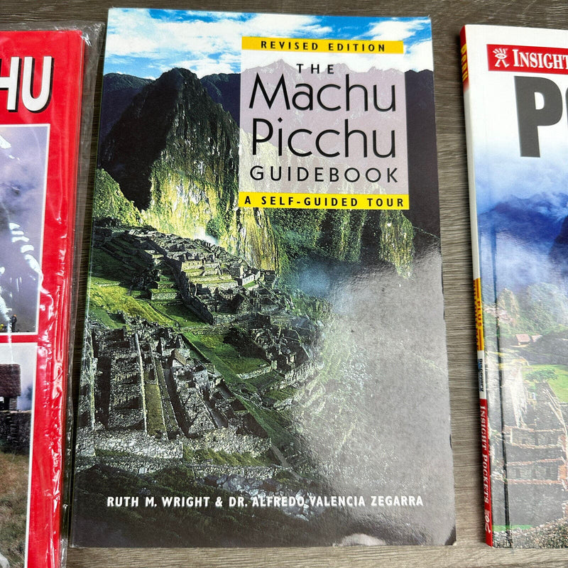 Peru Machu Picchu Book Lot of 3 Guidebook with Maps