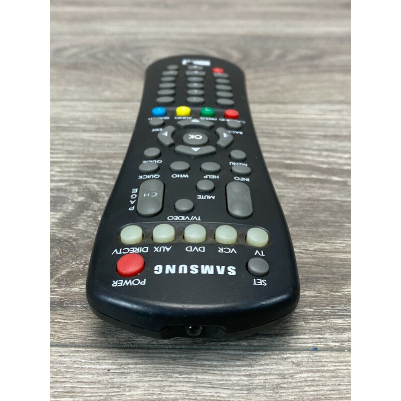 DirecTV Samsung RS105n Universal A106 TV VCR DVD Remote Control Black