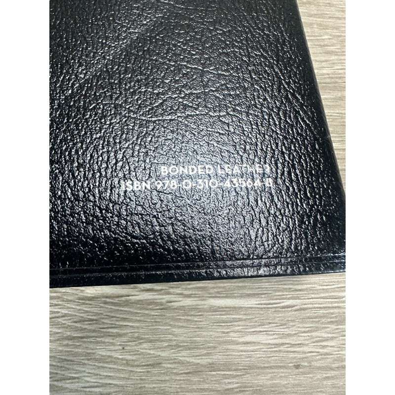 Holy Bible Zondervan New International Bonded Black Leather Cover Book