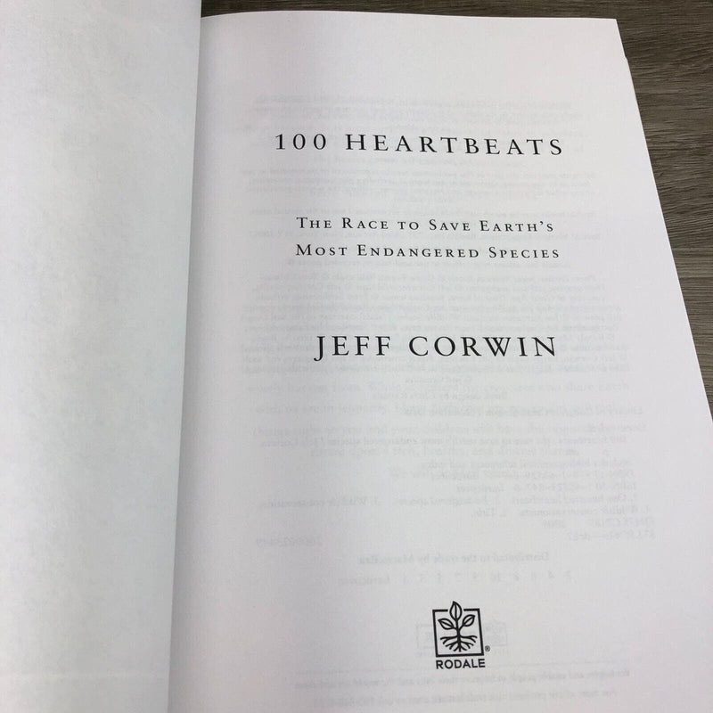 Jeff Corwin Signed 100 Heartbeats Hardcover Book TV Host Dust Jacket