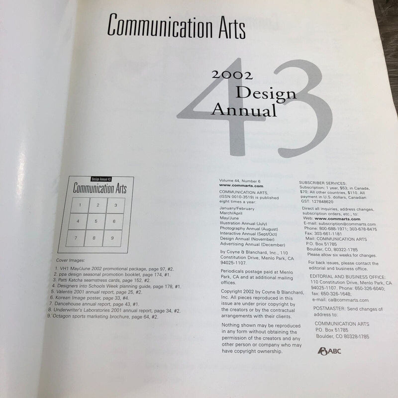 2002November Communications Arts Magazine Issue