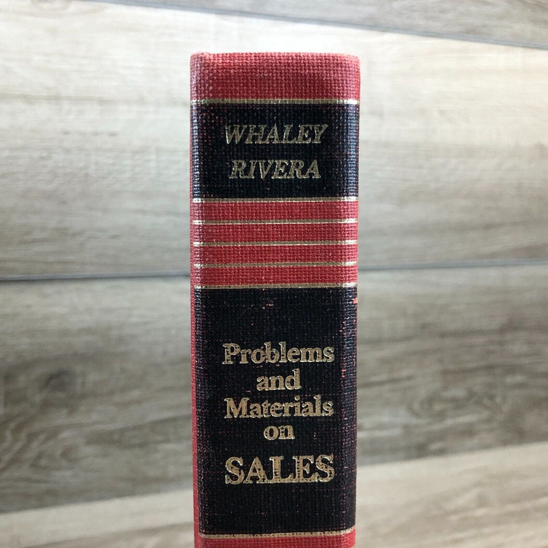 Vintage Problems and Materials on Sales Hardcover Book 1983