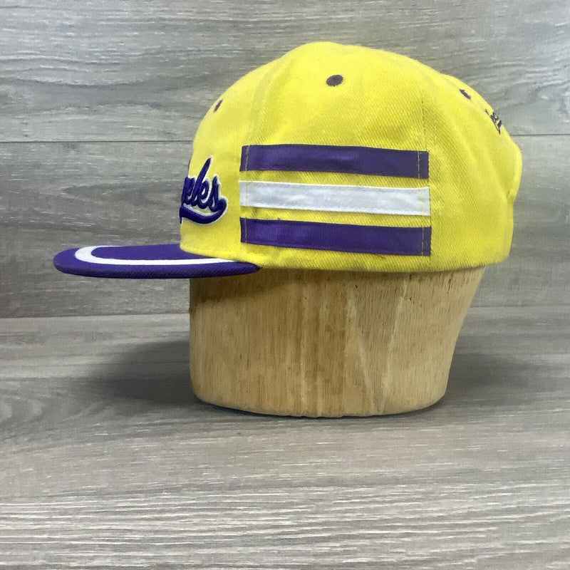 Los Angeles Collectors Edition Seventy Seven Hat Yellow Purple Snapback Cap Hat