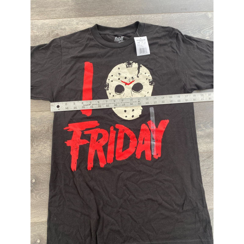 Official Friday the 13th I Love Jason Mask T Shirt Small Black Short Sleeve New