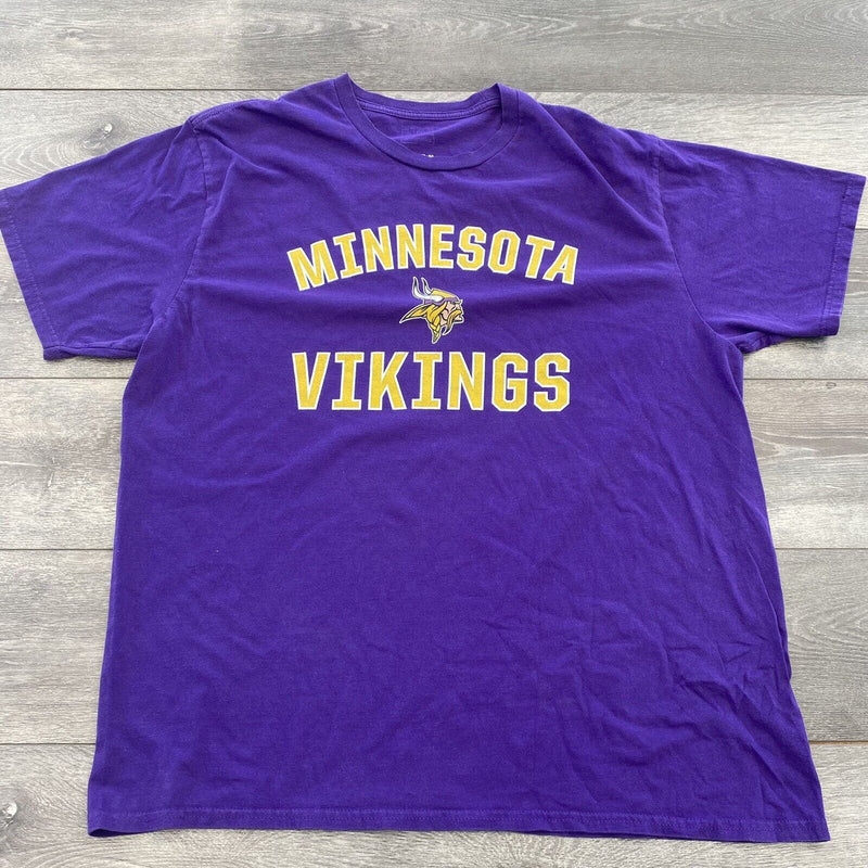 NFL Pro Fanatics Minnesota Vikings Fooball T Shirt Purple Adult XL Short Sleeve