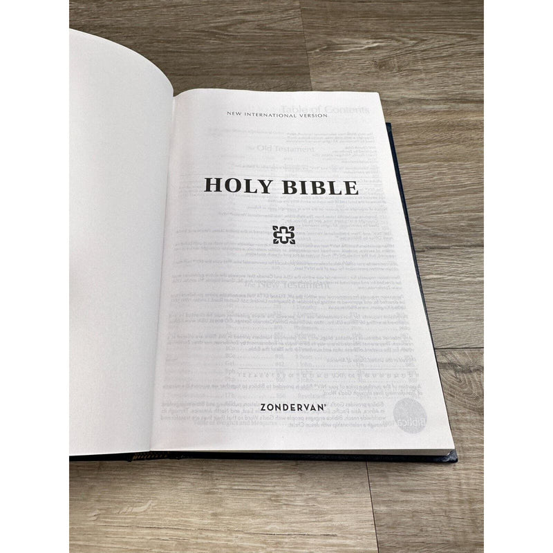 Holy Bible NIV hardback Zondervan 2011 Blue Book