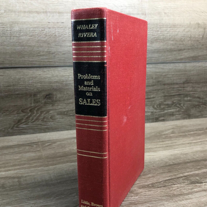 Vintage Problems and Materials on Sales Hardcover Book 1983