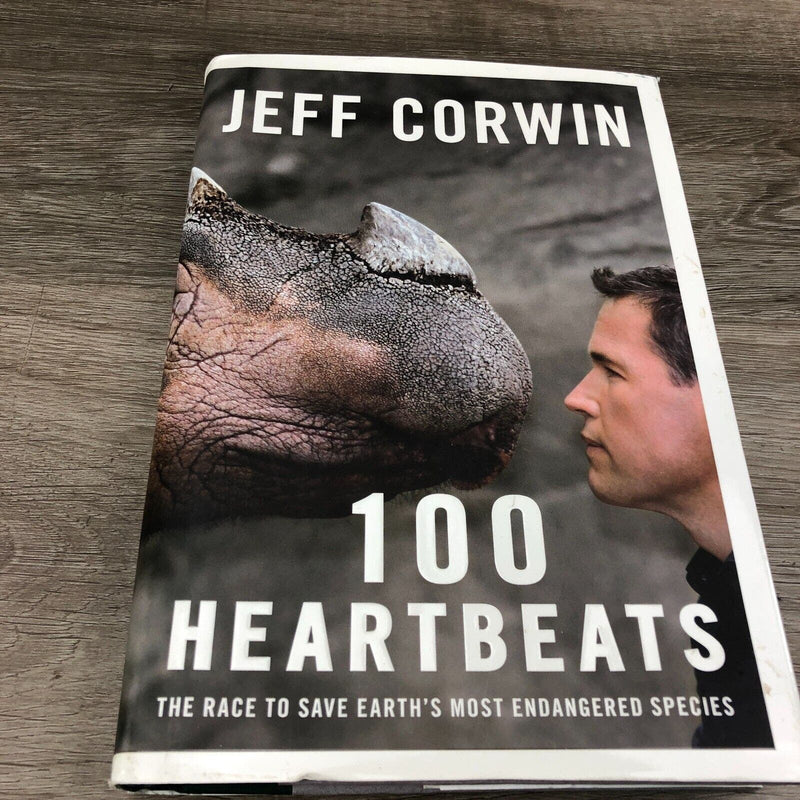 Jeff Corwin Signed 100 Heartbeats Hardcover Book TV Host Dust Jacket