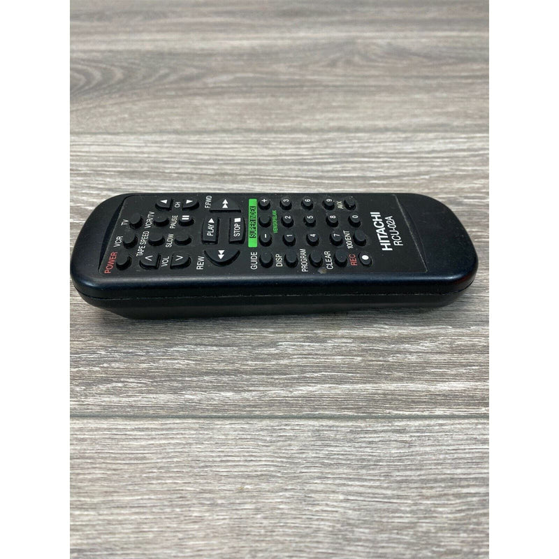 Genuine Hitachi RCU-02A TV VCR Remote Control Black