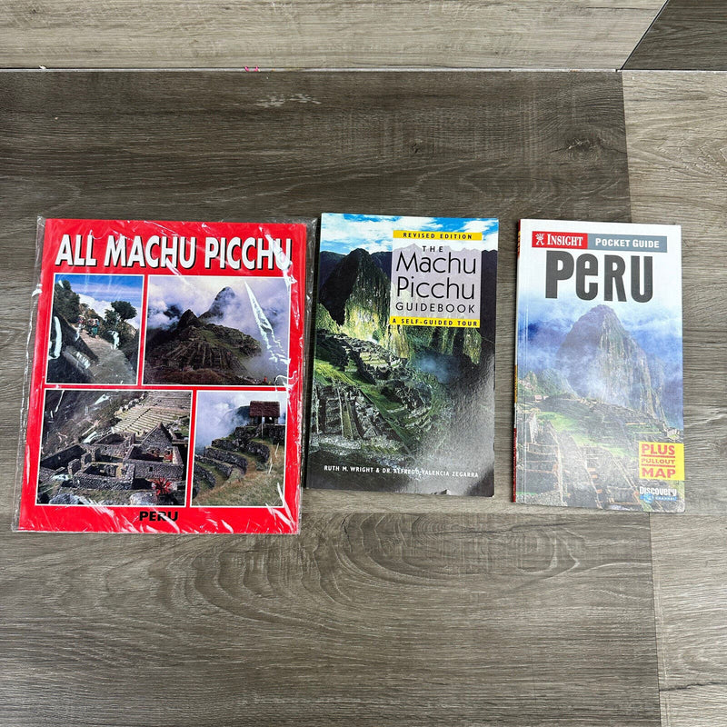 Peru Machu Picchu Book Lot of 3 Guidebook with Maps