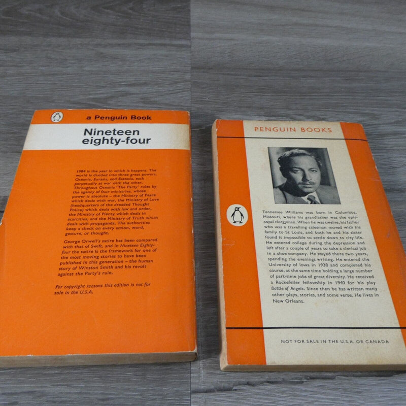 A Penguin Books 2 Book Lot Nineteen Eighty-Four and Baby Doll Paperback