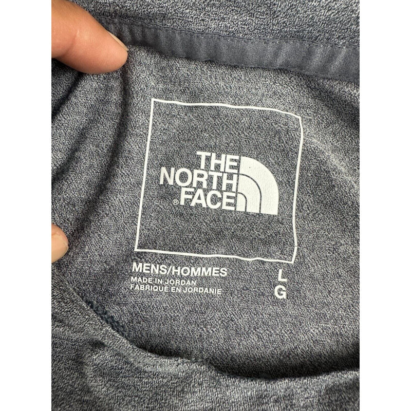 The North Face T Shirt Mens Classic Fit Size L Light Gray Short Sleeve