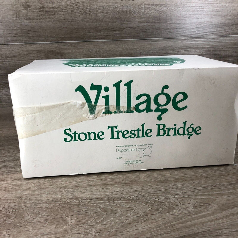 Dept 56 StoneTrestle Bridge Village Series Christmas in Original Box and Foam