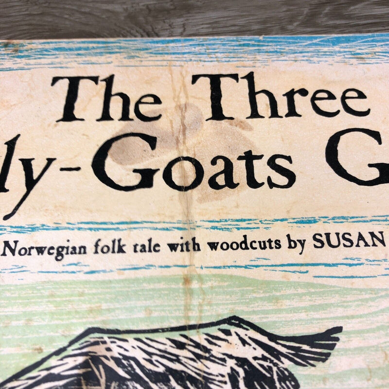 1963 The Three Billy-Goats Gruff Vintage Paperback Book Scholastic Vintage