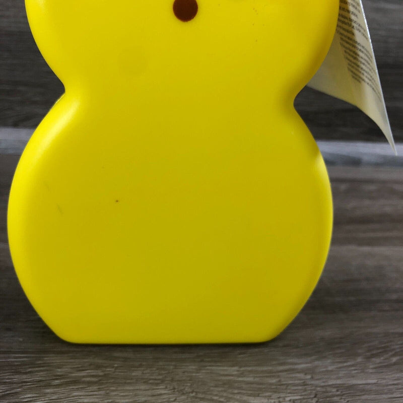 10” Yellow Peeps Blow Mold Plastic Bunny New Battery Operated LED Easter Decor