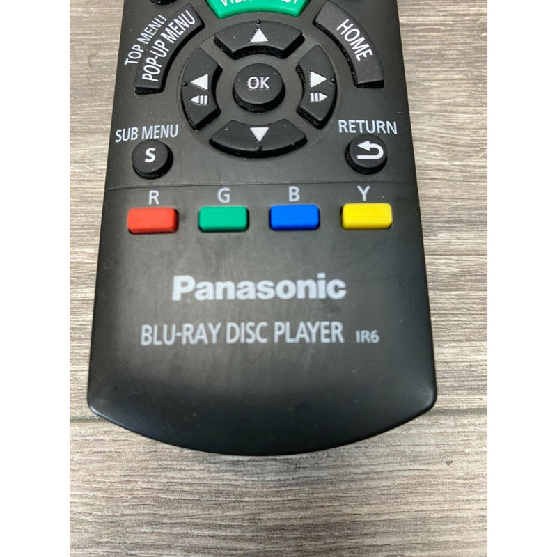 Panasonic N2QAYB000574 for Blu-Ray Player IR6 Remote Control Black