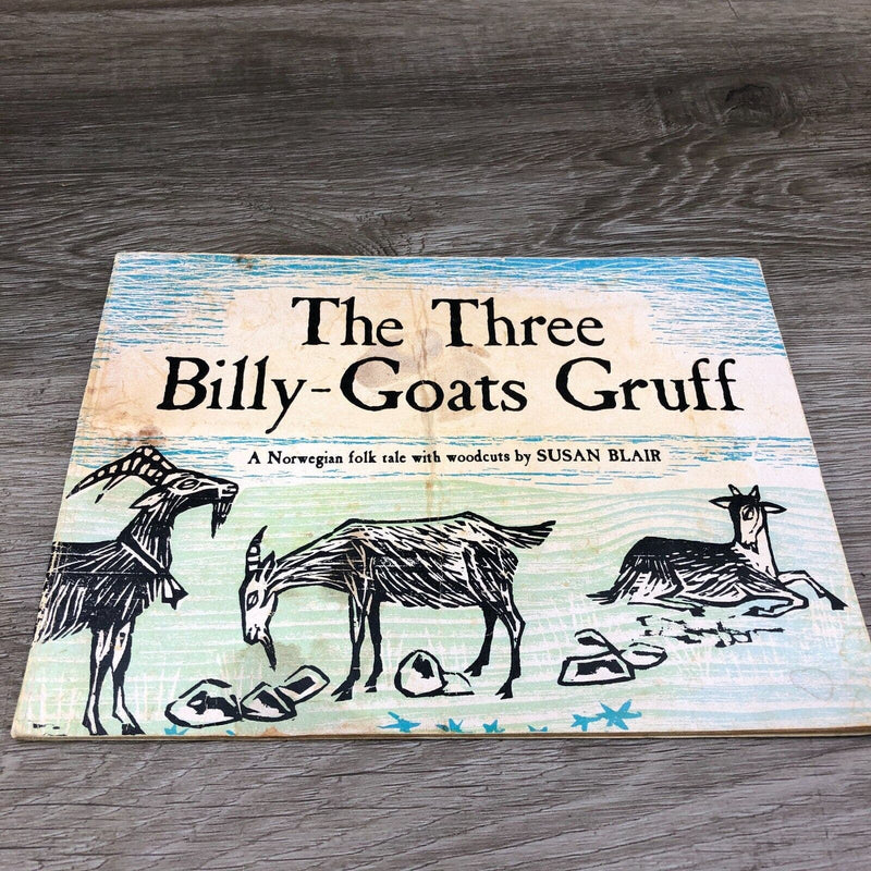 1963 The Three Billy-Goats Gruff Vintage Paperback Book Scholastic Vintage