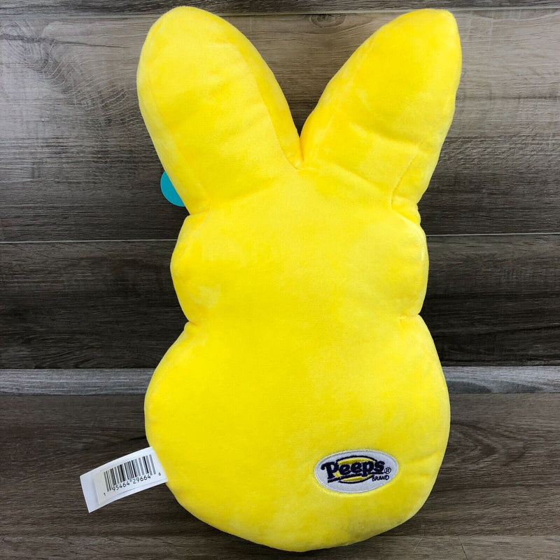 15" PEEPS BRAND Marshmallow Plush Bunny Easter Gift Yellow New Soft Pillow