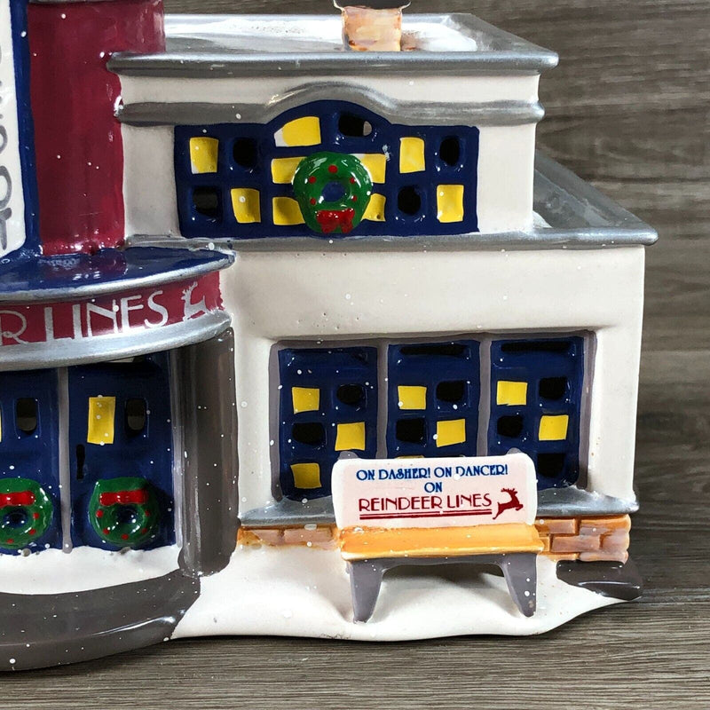 Original Snow Village REINDEER BUS DEPOT 54874 Retired Dept. 56