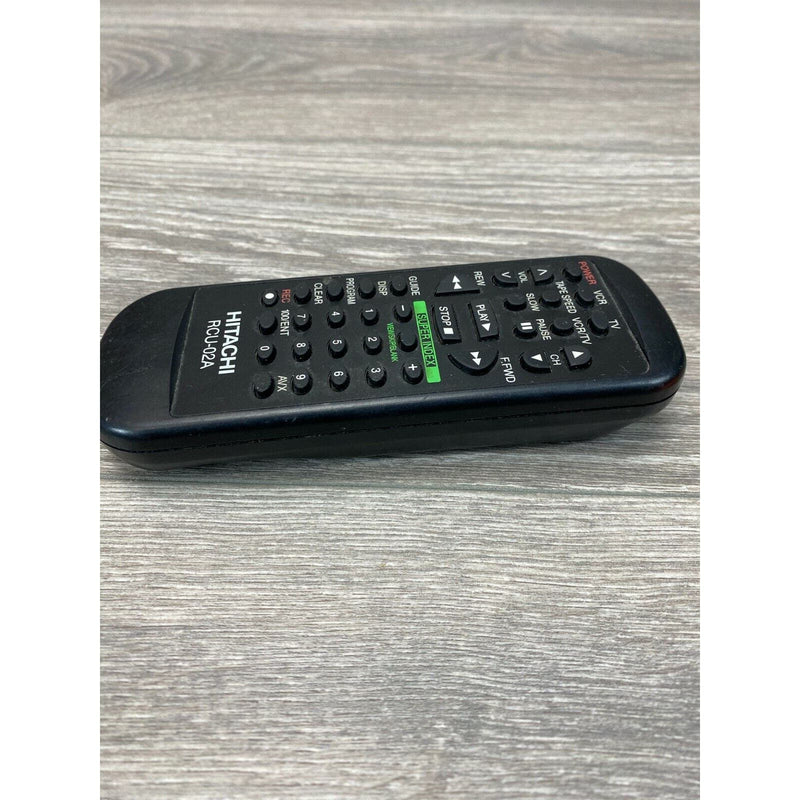 Genuine Hitachi RCU-02A TV VCR Remote Control Black