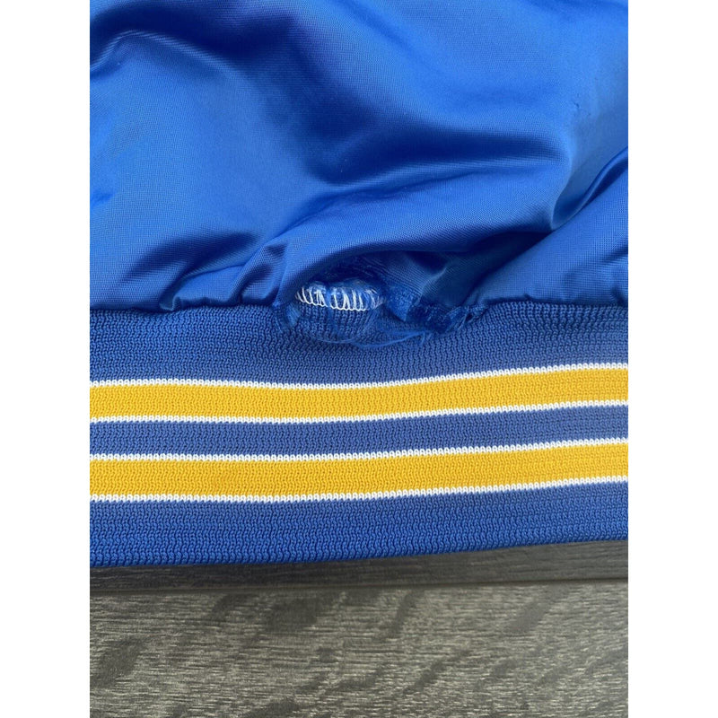 Vintage Chalk Line Los Angeles Rams Nylon Quilted Lined Jacket Adult Medium Blue