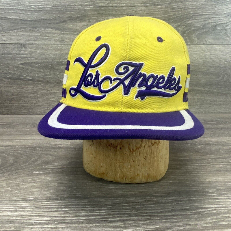 Los Angeles Collectors Edition Seventy Seven Hat Yellow Purple Snapback Cap Hat