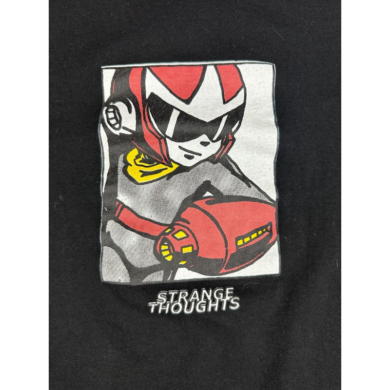 Rockman Proto Brother Black T Shirt Strange Thought Size XL Short Sleeve