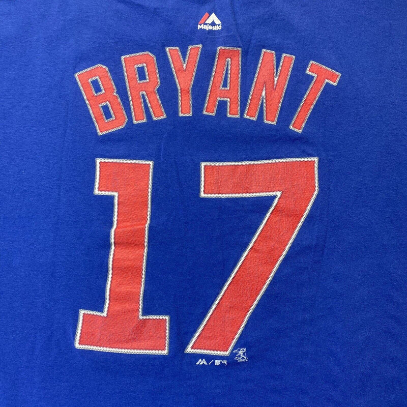 Chicago Cubs Kris Bryant 17 T Shirt Blue Adult Size 2XL Short Sleeve