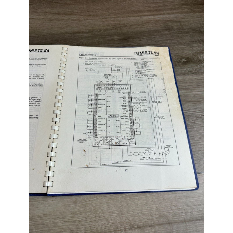 1991 Multilin 269 Plus Motor Management Relay Instruction Manual Book