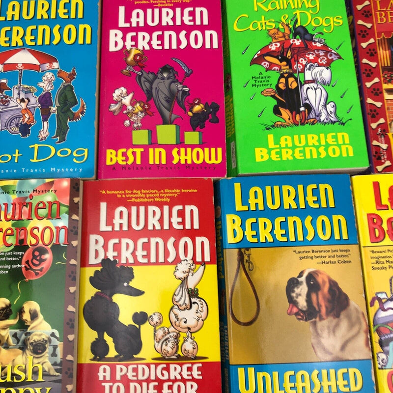 Lot of 12 Laurien Berenson Hot Dog Best in Show Underdog Hush Puppy Paperback