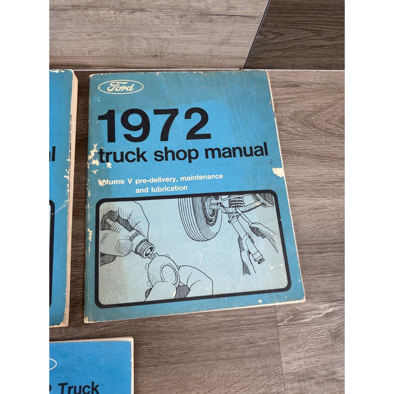 1972 Ford Truck Shop Manual Vol. 3,4,5 & Truck Service Specifications Book