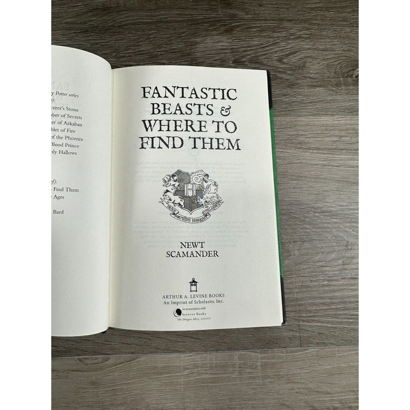 Fantastic Beasts and Where to Find Them by Scamander Newt Hardcover Book