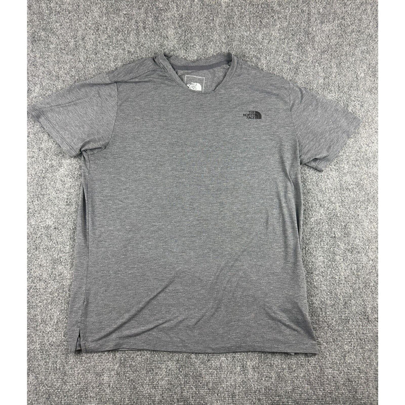 The North Face T Shirt Mens Classic Fit Size L Light Gray Short Sleeve