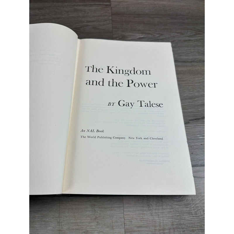 The Kingdom and the Power Gay Talese First Printing 1969 Vintage Book