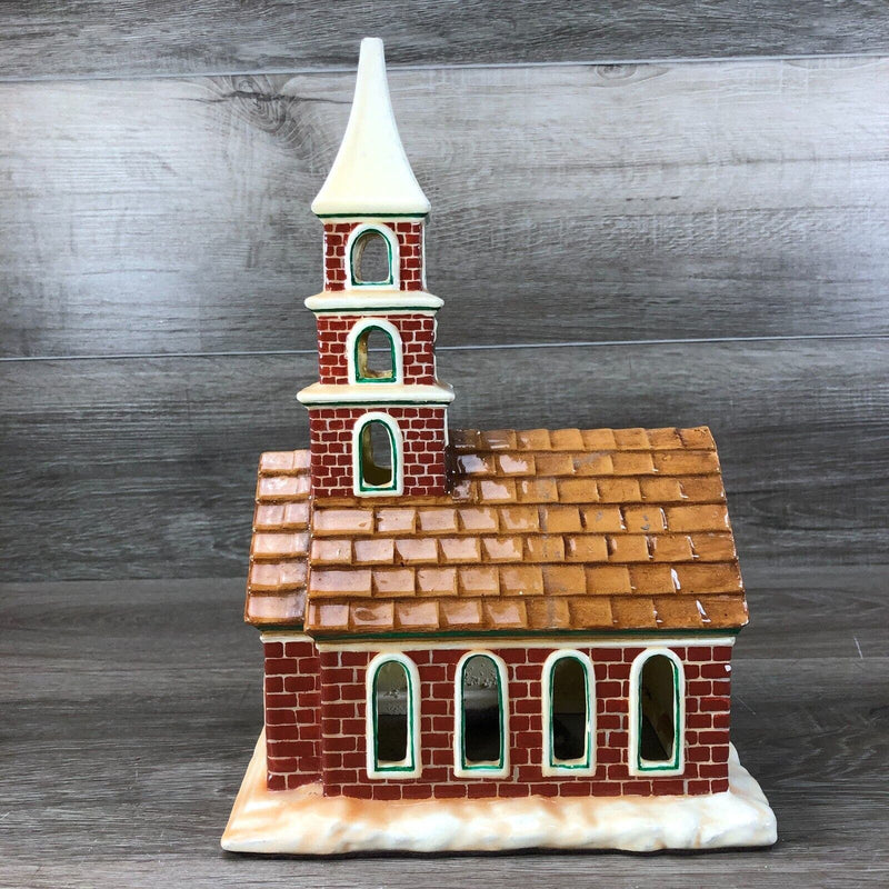 Dept 56 Byron Molds Church Christmas Village House Hand Painted Ceramic 1979