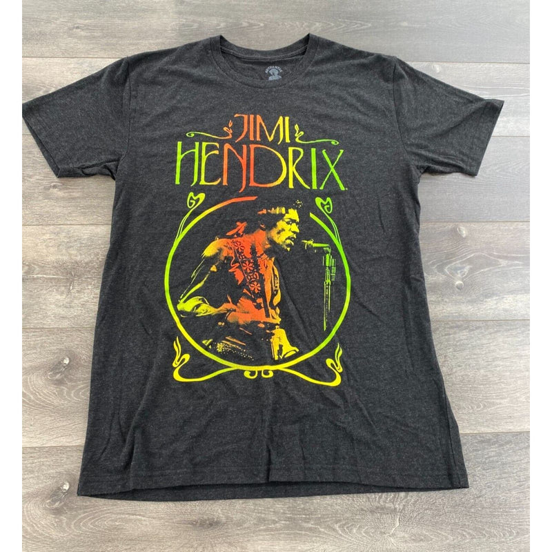 Authentic Hendrix T Shirt Jim Hendrix Rock and Roll Large Black Short Sleeve