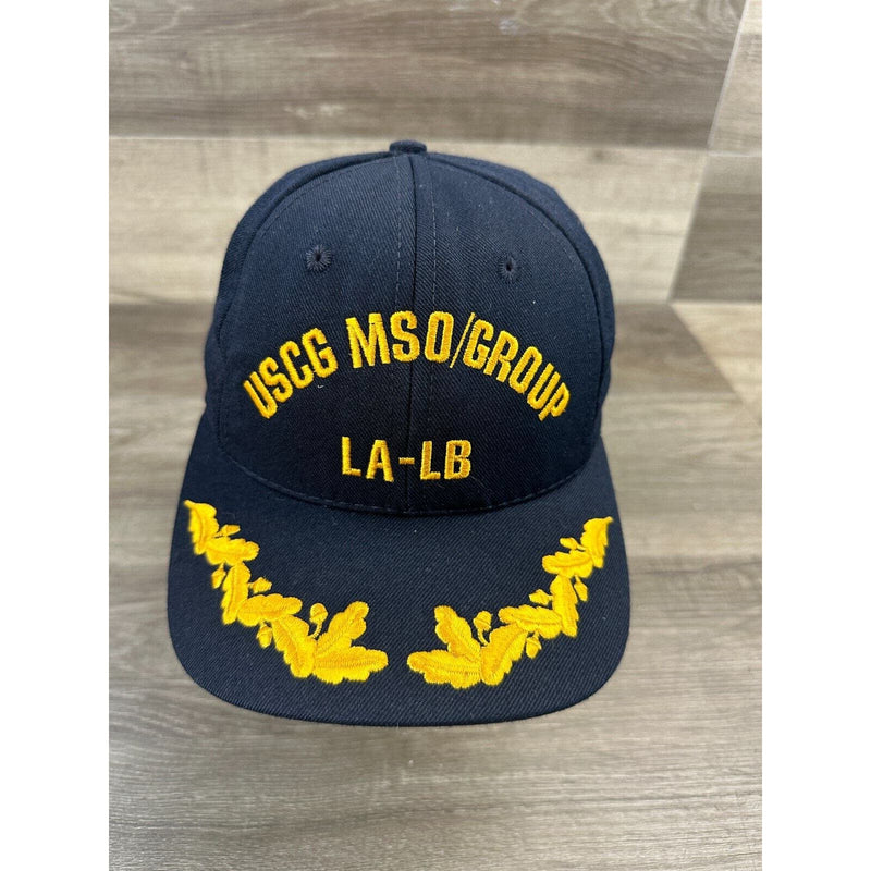 USCG MSO Group LA/LB Coast Guard Ball Cap Hat Blue Embroidered Adjustable Medium