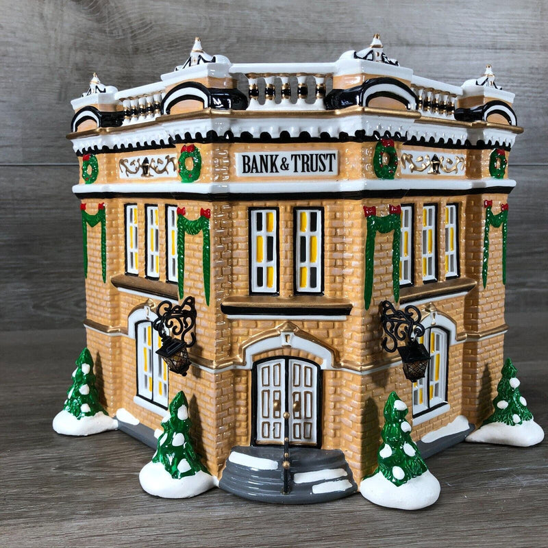 Dept 56 VILLAGE BANK & TRUST 55002 Snow Village 1999