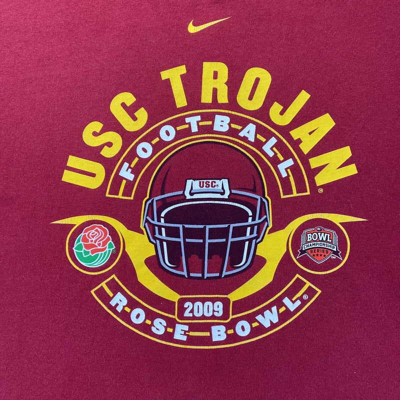 USC Trojan Football Rose Bowl T Shirt 2009 NCAA Big Ten Adult M Short Sleeve