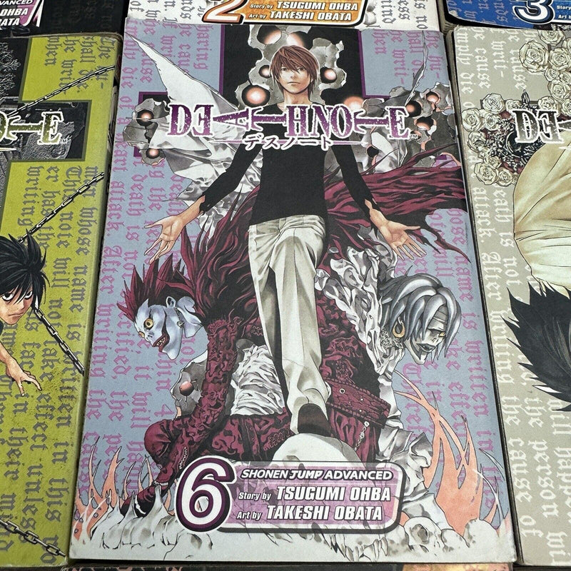 Death Note Manga Book Series Volume Set 1-7 10-12 Missing 8,9