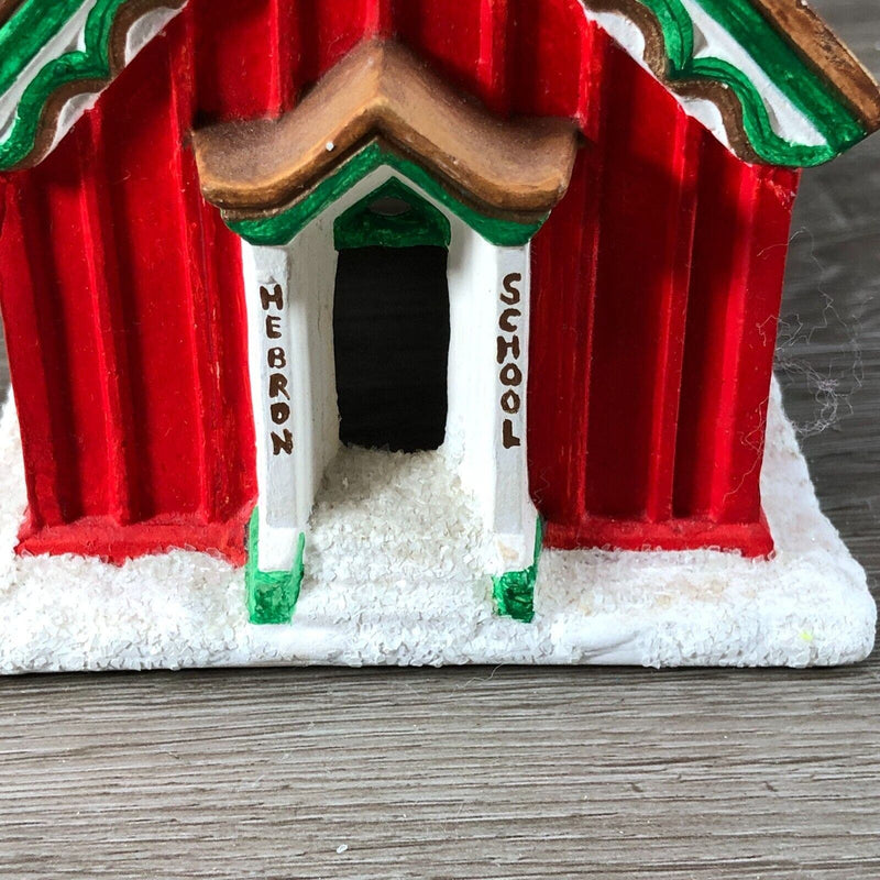 Vintage Byron Molds Ceramic House Christmas Village School House Church 1979