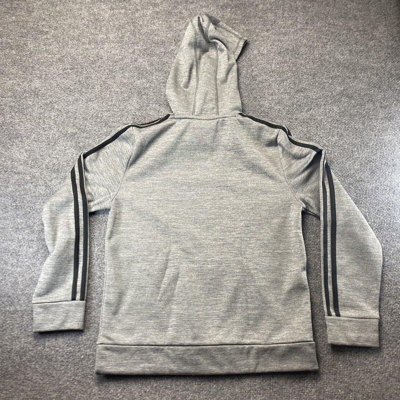 Adidas Hoodie Sweater Youth Large 14/16 Gray Sweatshirt Pullover Kid Youth