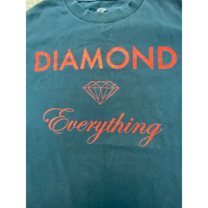 Diamond Supply Graphic Print T Shirt Mens Small Black Short Sleeve