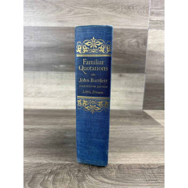 Familiar Quotations by John Bartlett Fourteenth Edition Hardcover Book