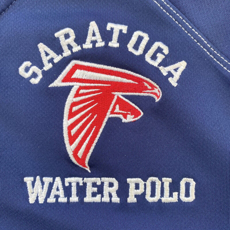 Nike Dri Fit Saratoga Water Polo 1/4 Zip Jacket Adult Small Blue Long sleeve